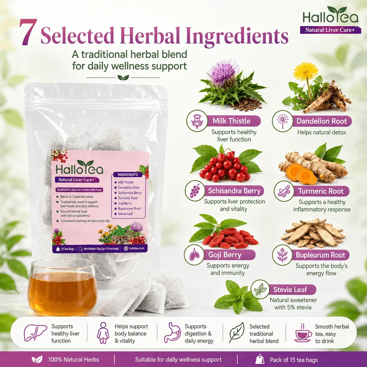 Hallo Natural Liver Care+ angle 5